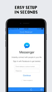 secure messenger for facebook iphone screenshot 4