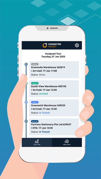 Connected Freight Driver App