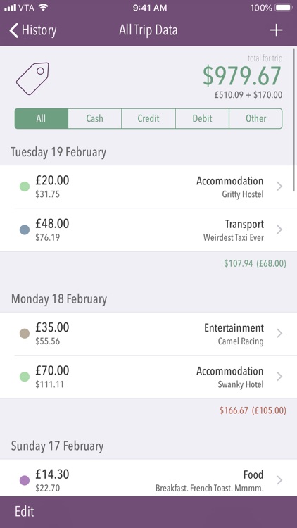Trail Wallet Travel Budget App screenshot-3