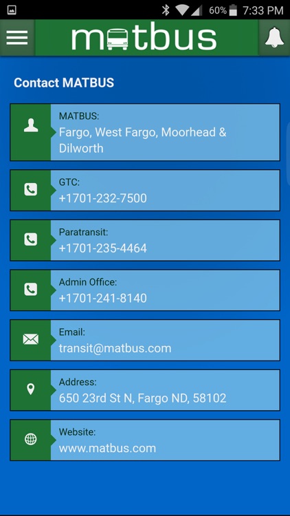 Matbus By City Of Fargo