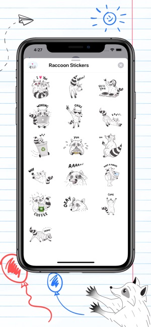 Raccoons day Stickers(圖3)-速報App