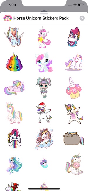 Horse Unicorn Stickers Pack