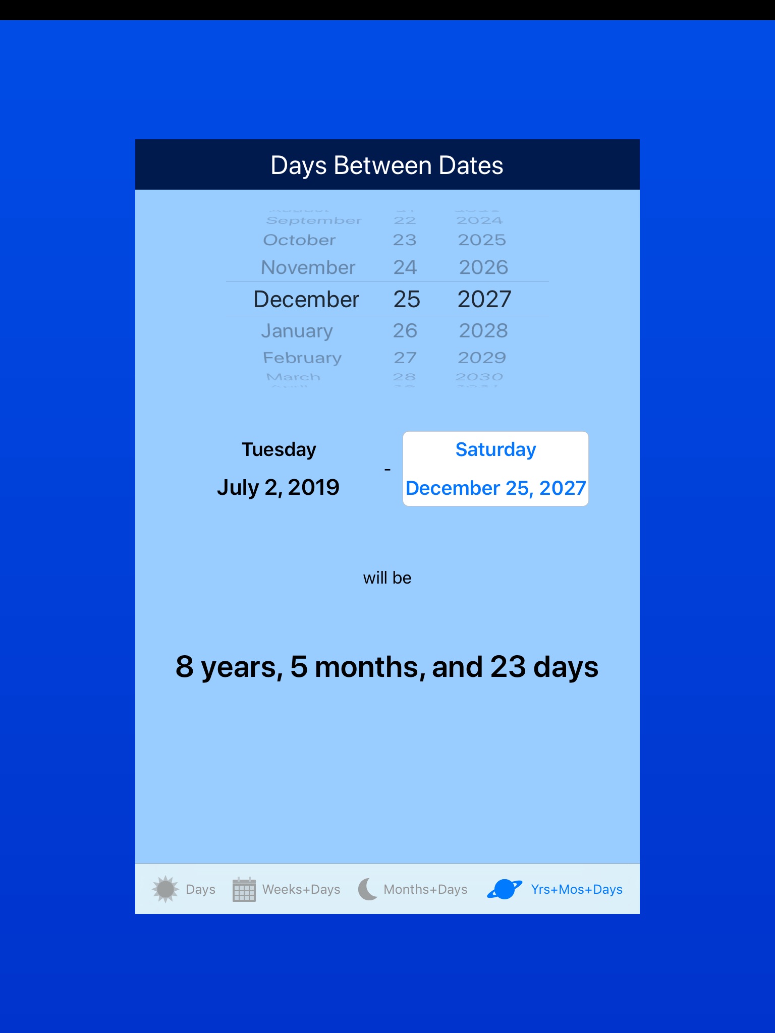 Days between Dates screenshot 4