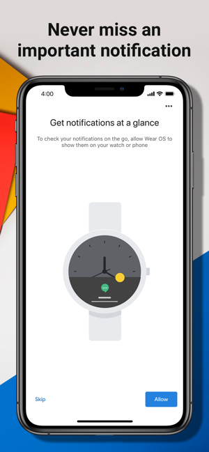 wear os iphone notifications