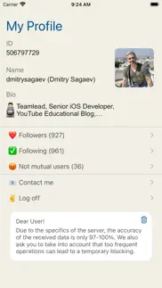 follower manager for clubhouse iphone screenshot 1