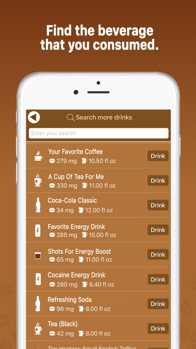 Caffeine Tracker Counter App screenshot 2