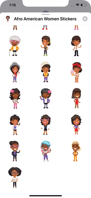 Afro American Women Stickers(圖2)-速報App