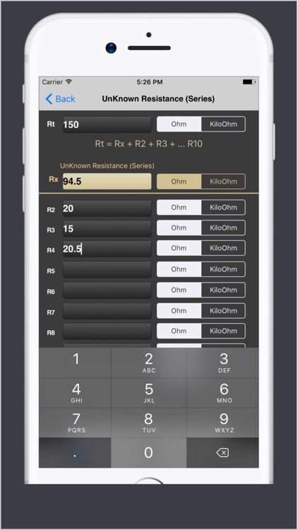 Electrical Calculator screenshot-3