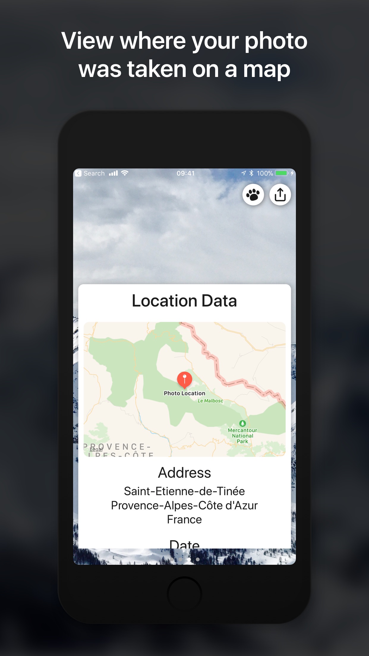Screenshot do app Metadata