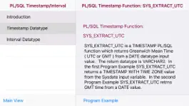 Game screenshot PL/SQL Timestamp/Interval apk