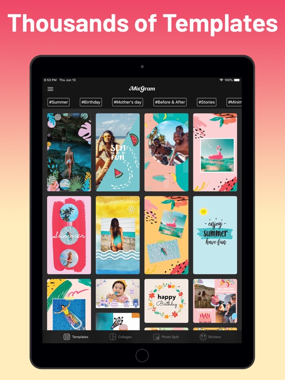 iPad Image of Collage Maker - Mixgram Editor