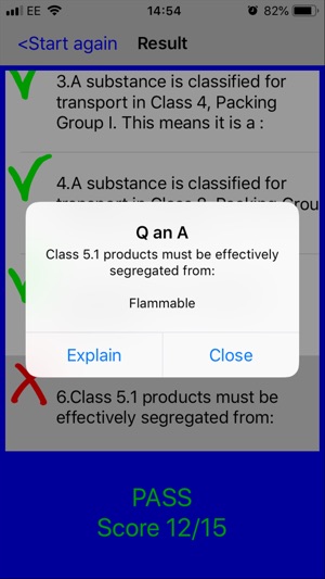 ADR Quiz Dangerous Goods(圖7)-速報App