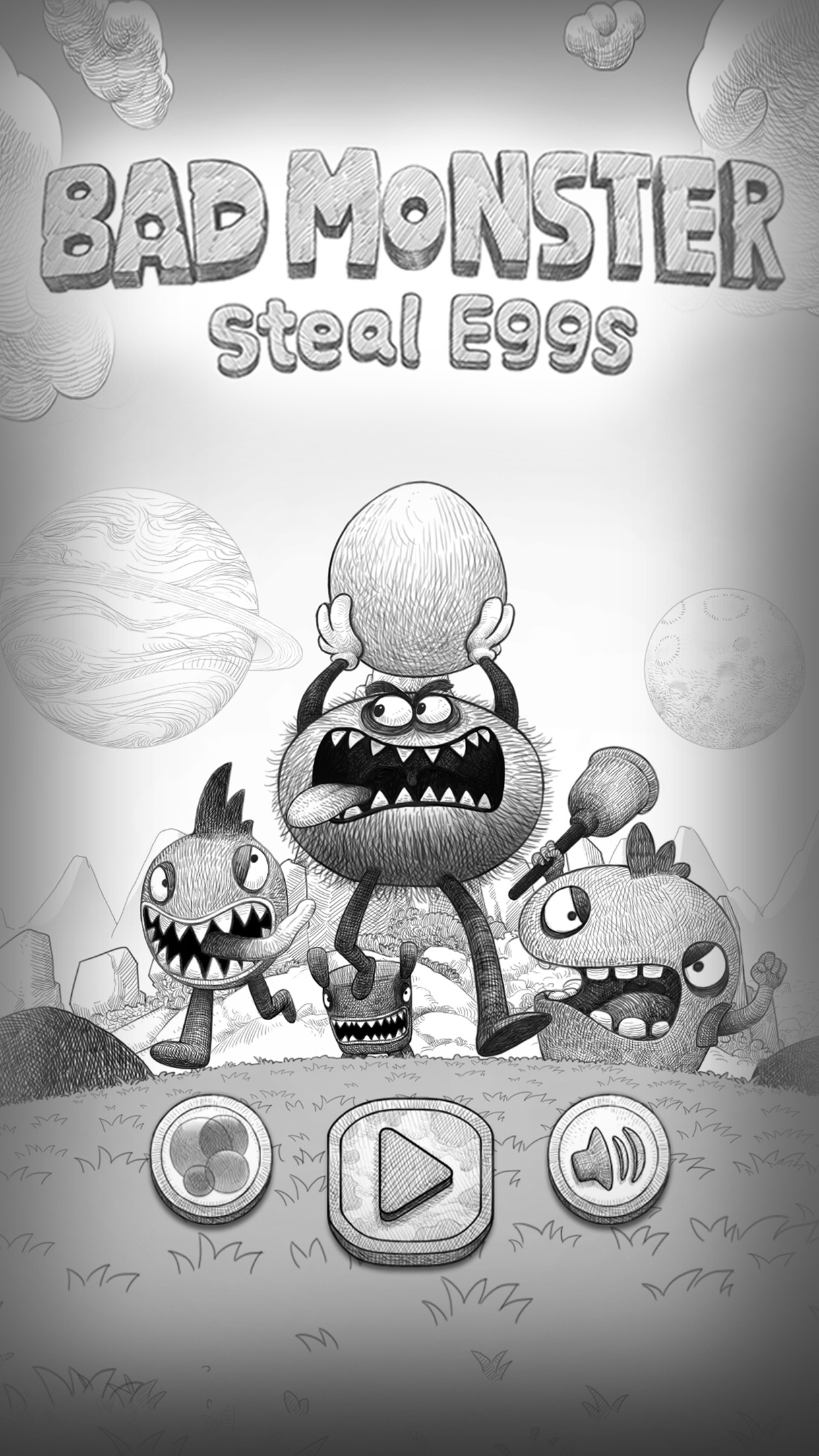Screenshot do app Bad Hungry Monster