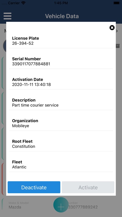 Mobileye Activation