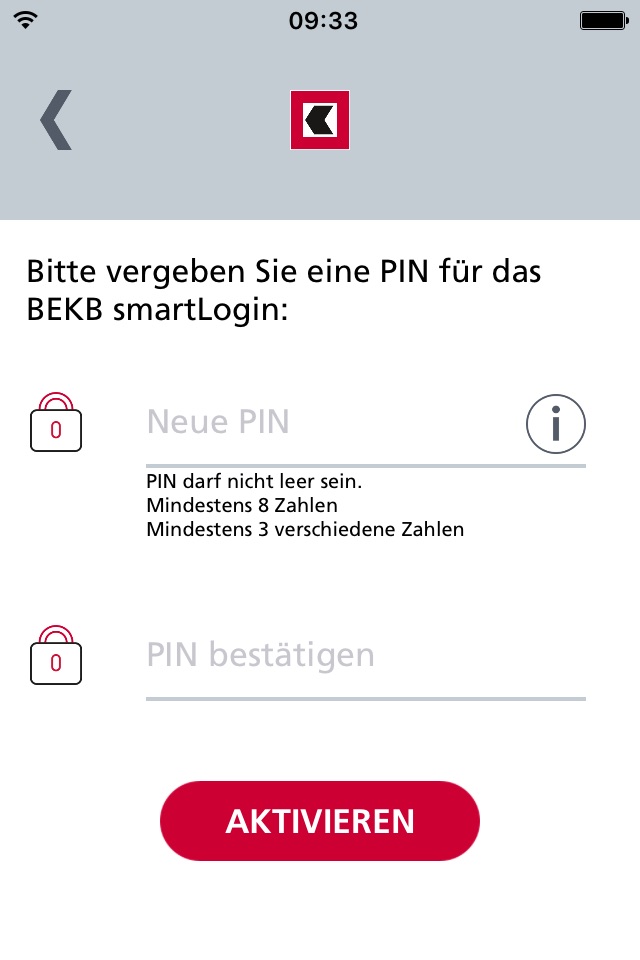 BEKB smartLogin screenshot 4