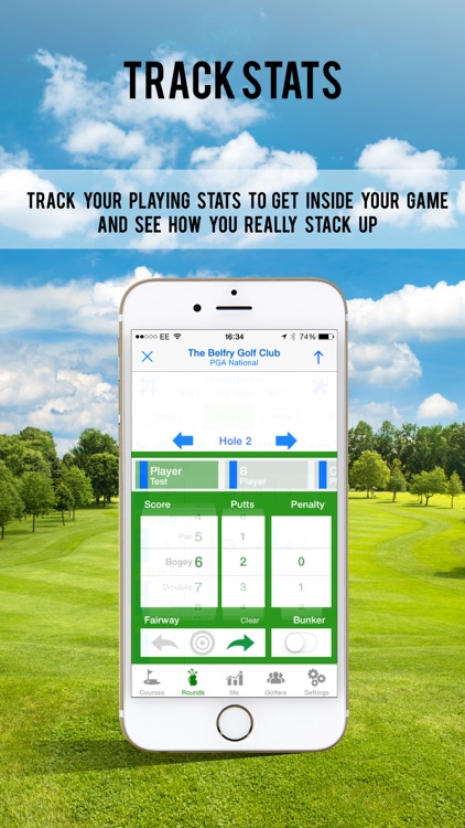 Golfshake track score+handicap