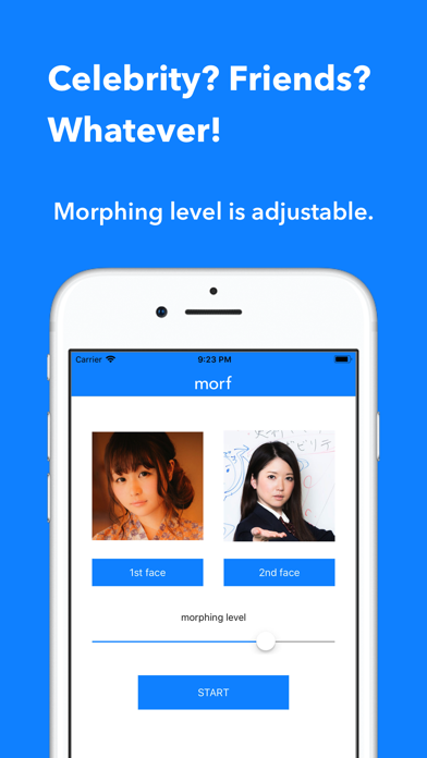 morf - face morphing app screenshot 2