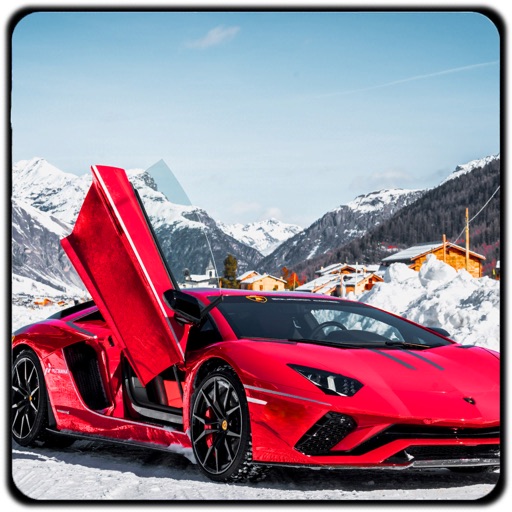 Lamborghini Car Snow Racing Icon