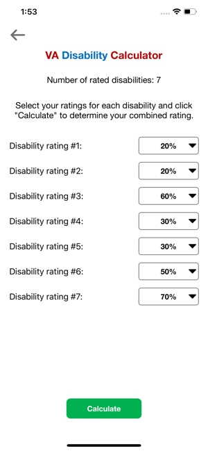 VA Disability Calculator(圖5)-速報App