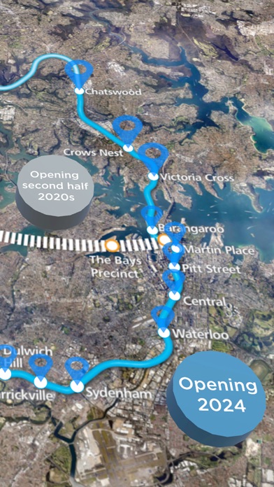 Sydney Metro augmented reality screenshot 2