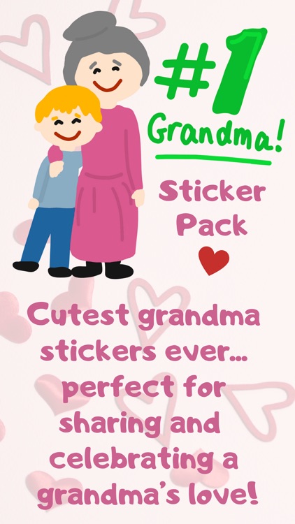 #1 Grandma Stickers