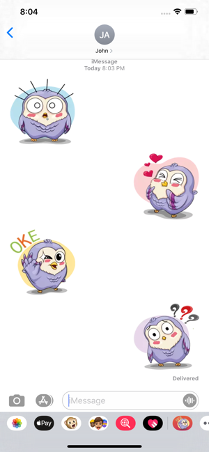 Sticker OwlPurple - fc(圖2)-速報App