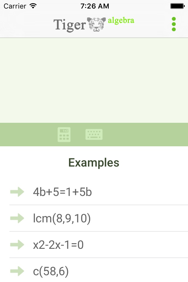 Tiger Algebra Solver screenshot 2