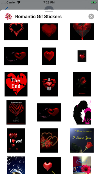 Romantic Gif Stickers screenshot 2