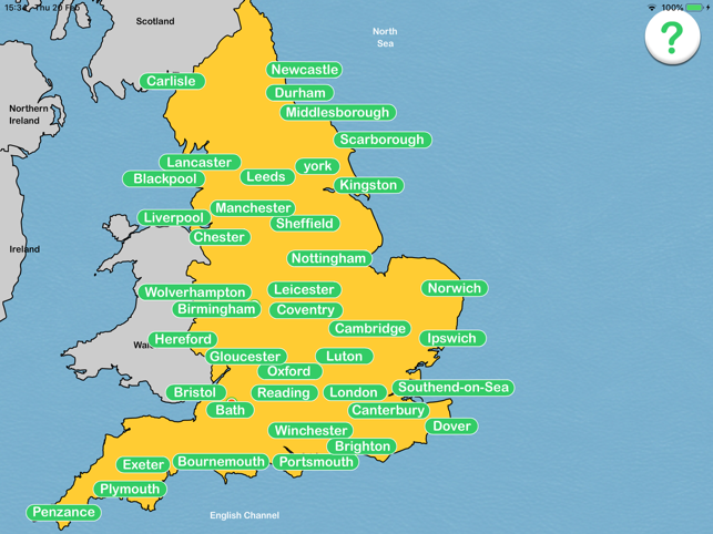 England Cities Map Quiz(圖3)-速報App