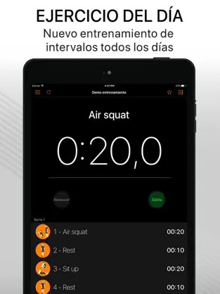 Imágen 4 Cronómetro tabata wod & HIIT iphone