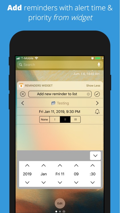 Reminders Widget