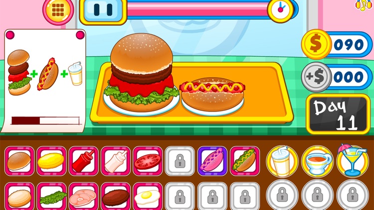 Burger shop fast food