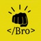 The message sent using Bro Code keyboard app