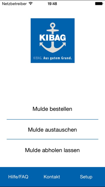 KIBAG Mulden-App