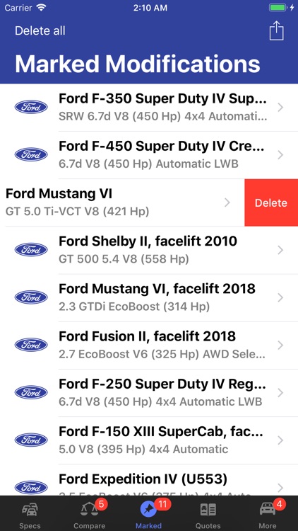 Ford Specs ◆ screenshot-8