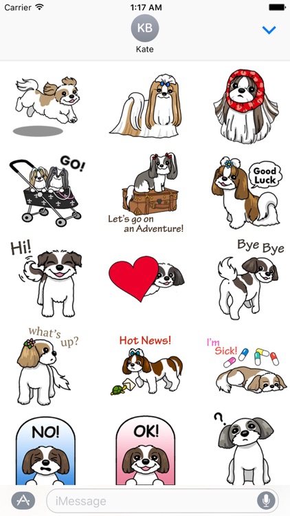 Adorable Shih Tzu Dog Sticker