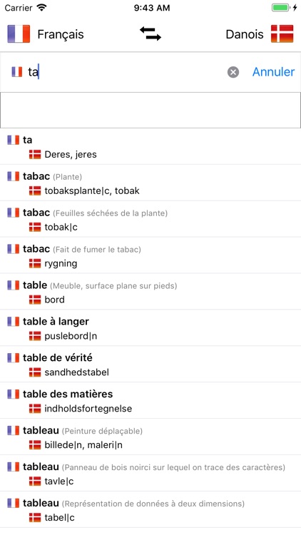 Dictionnaire Danois-Français