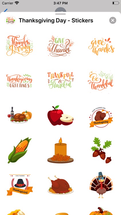 Thanksgiving Day - Stickers