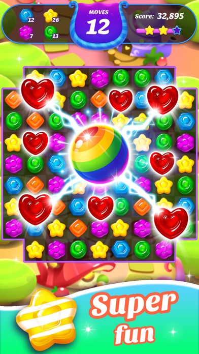Gummy Candy Blast！Match 3 Game screenshot 1