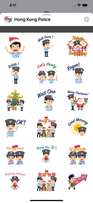 Hong Kong Police Stickers