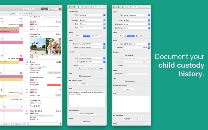 Alimentor 2 - Custody Tracker screenshot