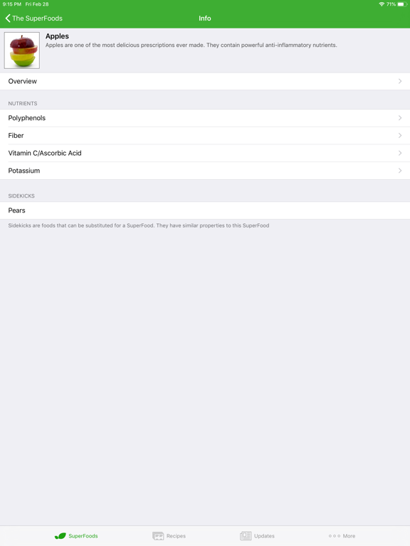 SuperFoodsRx - Essential Guide To Your Nutrition, Health & Wellness screenshot