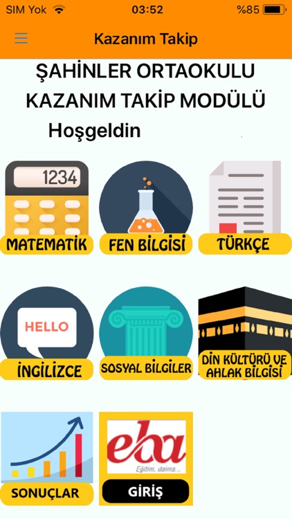 Kazanım Takip Modülü