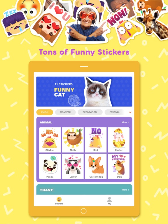 Funny Sticker - Memes & Emojisのおすすめ画像1