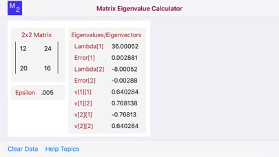 How to cancel & delete Matrix Eigenvalue Calculator from iphone & ipad 1