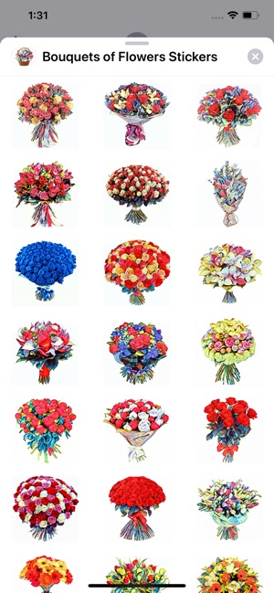 Bouquets of Flowers Stickers