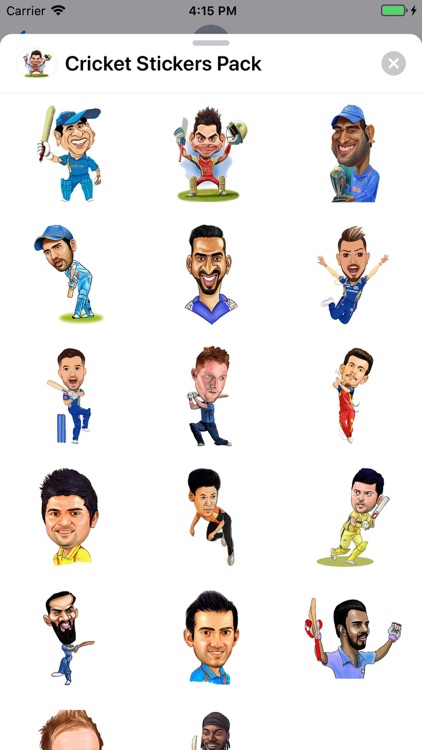 Cricket Stickers Pack