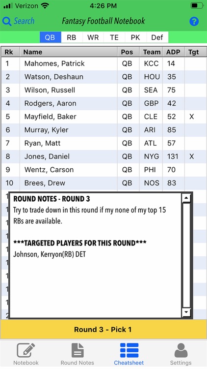 Fantasy Football Notebook 2020 screenshot-5