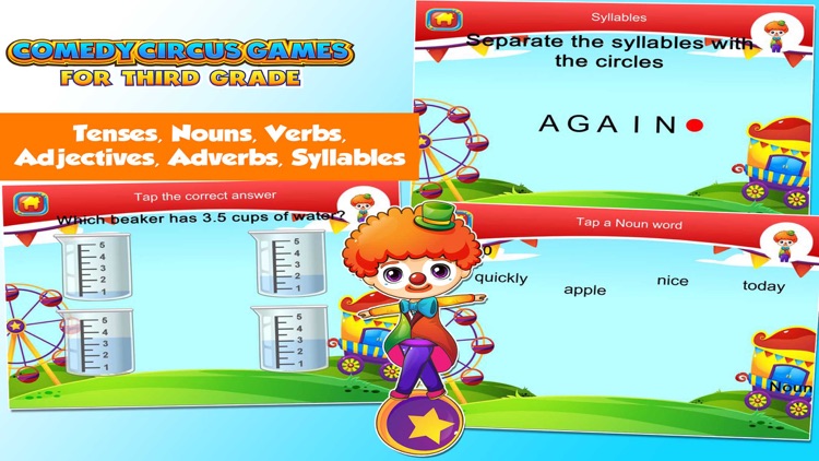 Grade 3 Games with the Circus screenshot-3