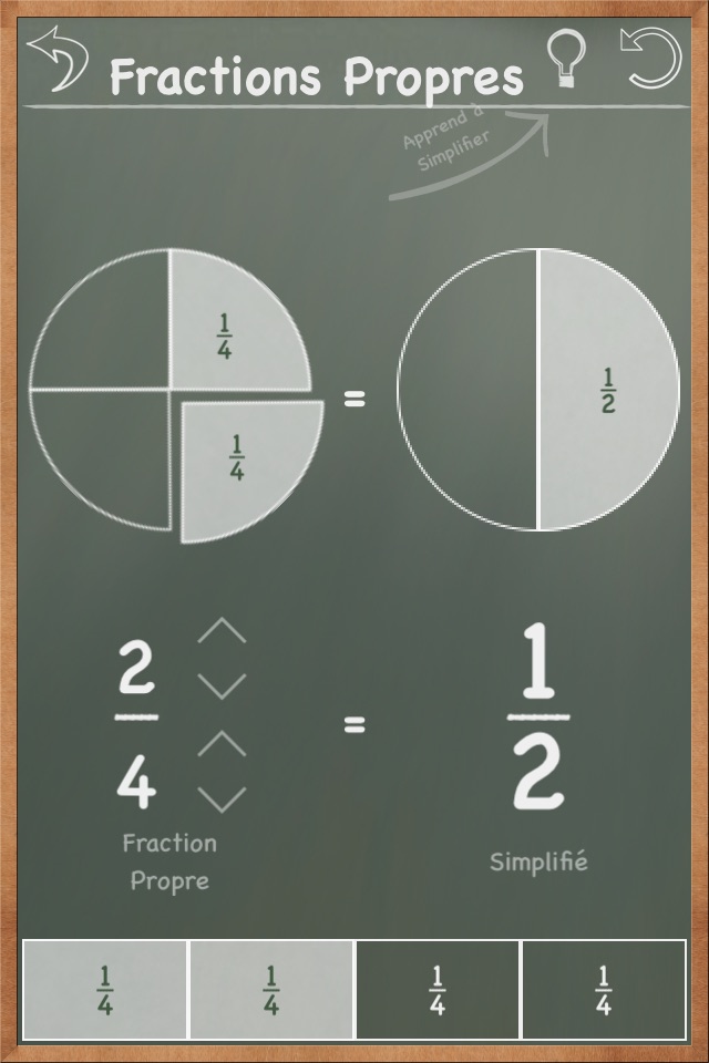 MathBoard Fractions screenshot 2